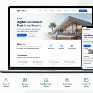 One-Page Business Website